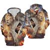 FUNSTUFFPRINT CUSTOM  3D Personalized Normal Isn’t Coming Back Jesus Is Revelation 14 Cross Lion 3D All Over Printed Jesus 3D Hoodie and Zip Hoodie