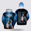 FUNSTUFFPRINT 3D Lion Yellow Cross Jesus Is My God 3D Hoodie and Zip Hoodie