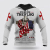 FUNSTUFFPRINT 3D Jesus Stand For The Flag Kneel For The Cross 3D Hoodie and Zip Hoodie