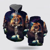 FUNSTUFFPRINT 3D Jesus Lion Sheep Galaxy 3D Hoodie and Zip Hoodie