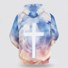 FUNSTUFFPRINT 3D Jesus Christ One Nation Under God Veteran 3D Hoodie and Zip Hoodie