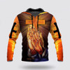 FUNSTUFFPRINT 3D Hand Pray Cross I Can Do All Things Through Christ 3D Hoodie and Zip Hoodie