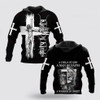 FUNSTUFFPRINT 3D A Warrior Of Jesus Christ A Child Of God A Man Of Faith 3D Hoodie and Zip Hoodie