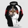 FUNSTUFFPRINT 3D A Man Of Faith A Warrior Of Christ Camo Knight Christian Jesus 3D Hoodie and Zip Hoodie
