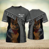 FUNSTUFFPRINT Berger Allemand Love Never Walk Alone 3D Full Print Shirts, Shirt For Dog Lovers, Dog Memorial Gifts for loss of Dog 3D T-shirt