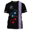 FUNSTUFFPRINT Unisex Shirt, Custom Name Poker T-Shirt, Poker Polo, Casino Poker 3D T-shirt