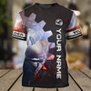 FUNSTUFFPRINT Custom Name Welder Shirt, Gear Welding Work Shirts, Welder Gifts 3D T-shirt