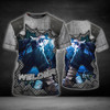 FUNSTUFFPRINT Welder Blue Graphic Design 3D Printed Shirts, Welder Work Shirts, Birthday Gift for Welder Dad 3D T-shirt