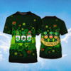 FUNSTUFFPRINT 3D All Over Print Gnome Irish St Patrick's Day Shirt, I'm Irish T-Shirt, St Patrick's Day T-Shirt, Gnome Shirt 3D T-shirt