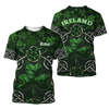 FUNSTUFFPRINT Dilypod Irish Saint Patrick's Day Shamrock Celtic Cross Hoodie T-Shirt Sweatshirt Pi 3D T-shirt