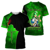 FUNSTUFFPRINT Personalized Irish Jesus Unisex Shirt For Man and Women, I Don't Need Luck I've Got Jesus Gnome Patrick Day Shirt 3D T-shirt