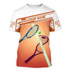 FUNSTUFFPRINT Custom 3D Print Zip Hoodie For Tennis Player, Women Tennis Tshirt, Men Tennis Player Gift 3D T-shirt