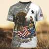 FUNSTUFFPRINT 3D All Over Print Veteran Polo Shirt Men, Veteran Clothing, Winter Clothing For Veteran 3D T-shirt
