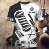FUNSTUFFPRINT Personalized 3D All Over Print Barber Shirt Men, Barber Shop Tshirt Uniform, barber Clothing 3D T-shirt