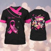FUNSTUFFPRINT Custom With Name Rtlife Breast Cancer Awareness 3D All Over Print Shirt (Non Workwear) 3D T-shirt