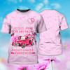 FUNSTUFFPRINT Custom Breast Cancer Awareness T Shirt Men Women, I Wear Pink Cancer Tee Shirt 3D 3D T-shirt