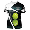 FUNSTUFFPRINT Personalized Tennis Player Shirt, Unisex Premium Tennis Tee Shirts 3D T-shirt