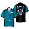 Custom Personalized bowling Hawaiian shirt for men, My Mind's in The Gutter But My Ball aren't Vintage Hawaiian Shirt