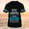 FUNSTUFFPRINT Dog Groomer 3D T Shirt Grooming Badass Custom Shirts Pet Salon Uniform Black 3D T-shirt