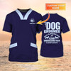 FUNSTUFFPRINT Personalized 3D All Over Printed Dog Groomer Shirt Grooming Uniform I Am A Dog Groomer Not A Magician 3D T-shirt