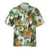 German Shepherd Dog Tropical Pattern Hawaiian Shirt, Dog lover Hawaiian Shirt, summer gift for men and women