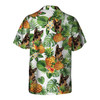 German Shepherd Dog Tropical Pattern Hawaiian Shirt, Dog lover Hawaiian Shirt, summer gift for men and women