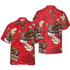 Casino Pattern Red Background Red Hawaiian Shirt