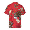 Casino Pattern Red Background Red Hawaiian Shirt