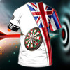 FUNSTUFFPRINT Customized 3D UK Dart Shirt Dart Player Team Uniform UK 3D T-shirt