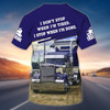 FUNSTUFFPRINT Customized 3D All over Print Truck On Shirt Blue Trucker Man T Shirt Trucker Uniform Coolspod 3D T-shirt