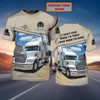 FUNSTUFFPRINT Personalized Trucker Shirt Men Women I Don't Stop When I'm Tired Trucker Gifts 3D T-shirt