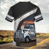 FUNSTUFFPRINT Custom Trucker T Shirt Men Women Cute Truck On Shirt Best Gift To Trucker 3D T-shirt