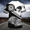 FUNSTUFFPRINT Personalized Name Truck Driver Shirt Trucker Driving Team Uniform Shirts 3D T-shirt