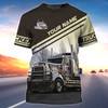FUNSTUFFPRINT Personalized Cute Truck Driver T Shirt 3D Shirt For Trucker Man Oversize Trucker Shirts 3D T-shirt