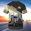 FUNSTUFFPRINT Personalized Cute Truck Driver T Shirt 3D Shirt For Trucker Man Oversize Trucker Shirts 3D T-shirt