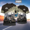 FUNSTUFFPRINT Personalized Cute Truck Driver T Shirt 3D Shirt For Trucker Man Oversize Trucker Shirts 3D T-shirt