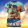 FUNSTUFFPRINT 3D Veteran Shirt Memorial Days Proud To Be American T Shirts 911 Shirts 3D T-shirt