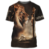FUNSTUFFPRINT Cool Premium Faith Over Fear Tshirt Believe In God T Shirt For Men Women Jesus Shirts 3D T-shirt