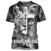 FUNSTUFFPRINT 3D Full Printed Black And White Nation Under God Shirts Coolspod 3D T-shirt