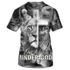 FUNSTUFFPRINT 3D Full Printed Black And White Nation Under God Shirts Coolspod 3D T-shirt