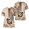 FUNSTUFFPRINT Customized Carpenter Unisex Shirts Brown Camo Pattern Carpenter Team Uniform 3D T-shirt