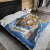 FUNSTUFFPRINT Courage Velveteen Plush Blanket