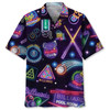 Billiard Neon Hawaiian Shirt, Billiard team Hawaiian shit for men, Gift for billiard player