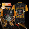 FUNSTUFFPRINT Darts And Beer - Personalized Name 3D Polo Shirt