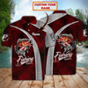 FUNSTUFFPRINT Bass Fishing 01 - Personalized Name 3D Polo Shirt