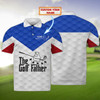 FUNSTUFFPRINT Golfer - Personalized Name 3D Polo Shirt