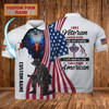 FUNSTUFFPRINT Personalized Name - 3D Polo Shirt - VETERAN