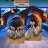FUNSTUFFPRINT BOWLING  3D All Over Print Polo Shirt Size S-5XL