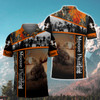 FUNSTUFFPRINT Moose Hunting 3D All Over Print Polo Shirt Size S-5XL