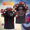 FUNSTUFFPRINT Archery Personalized Name 3D Polo Shirt